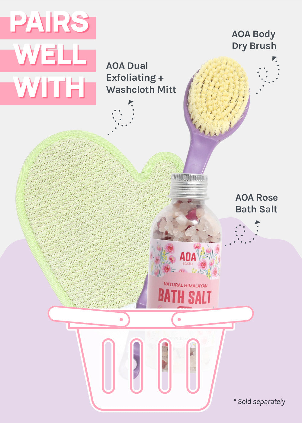 AOA Pumice Stone with Brush
