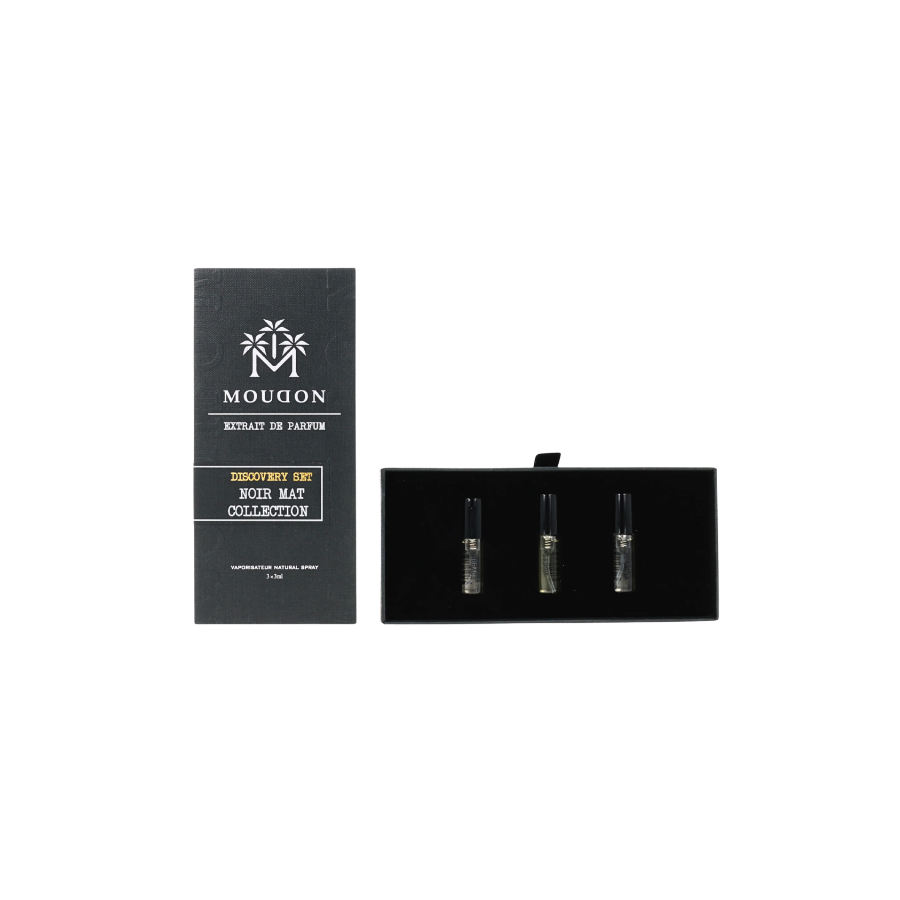 Moudon Noir Mat Collection Tube Set Spray Extrait De Parfum