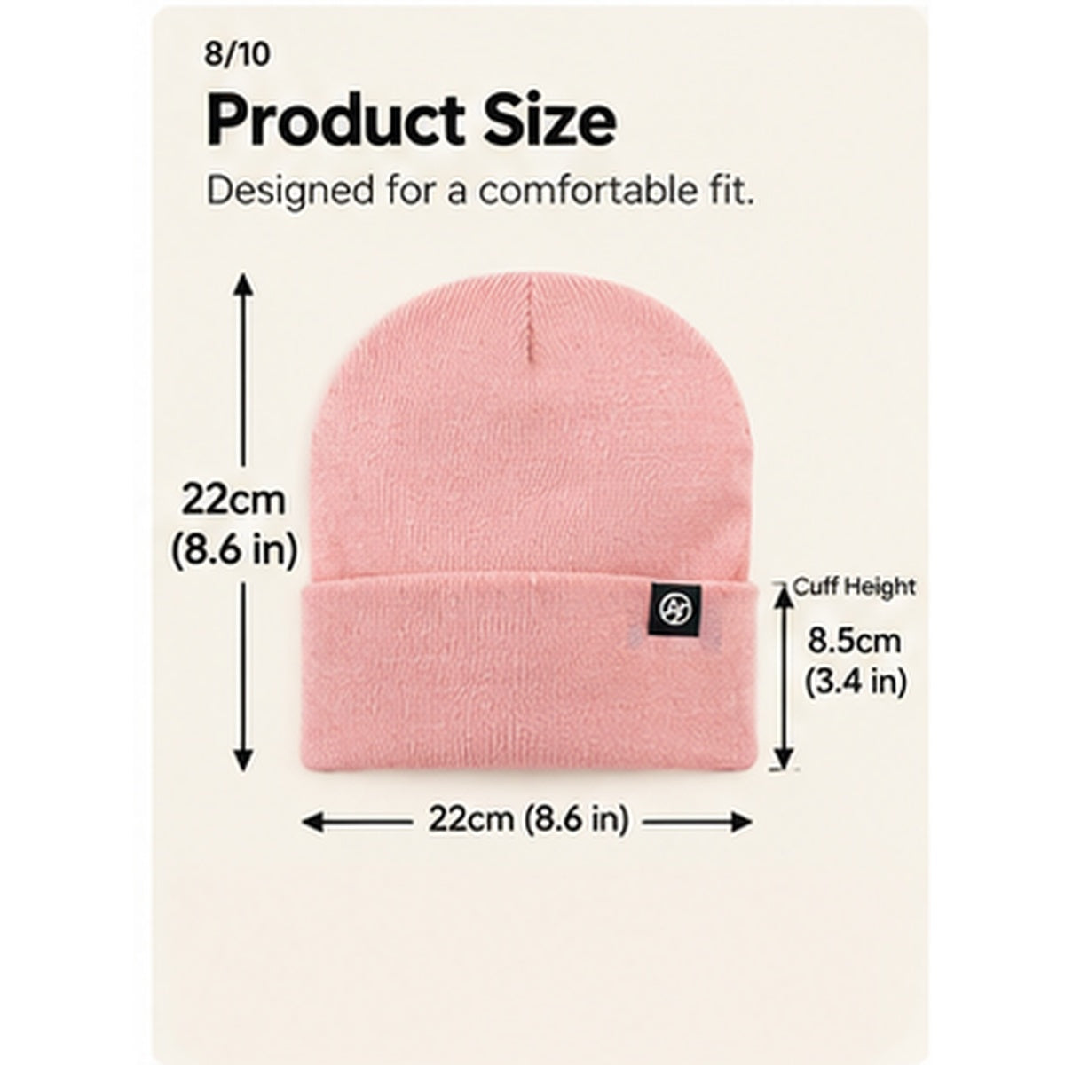 Unisex Satin-Lined Winter Knit Beanie – Soft, Warm & Stretchy Cuffed Hat