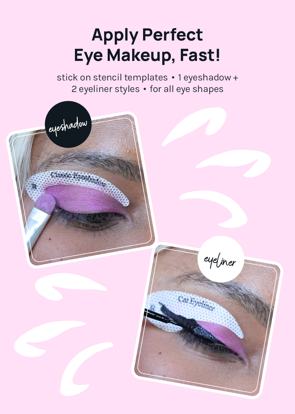AOA Eyeshadow + Eyeliner Sticker Templates