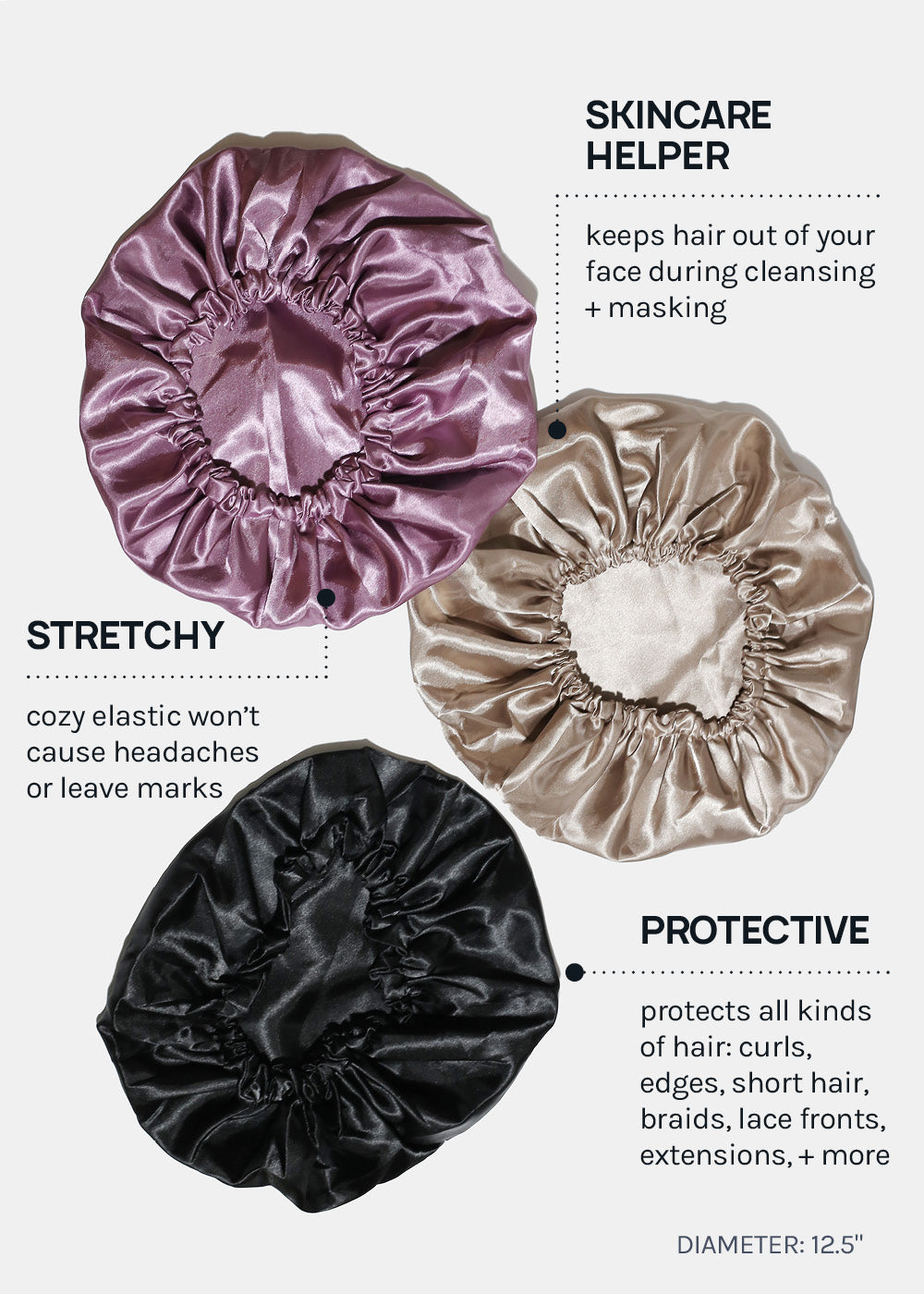 AOA Satin Hair Bonnet