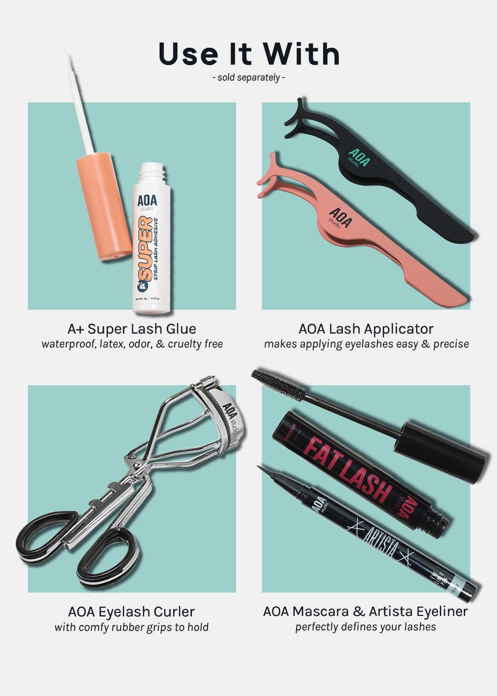 A+ Glam 3D Faux Mink Lashes - Barcelona