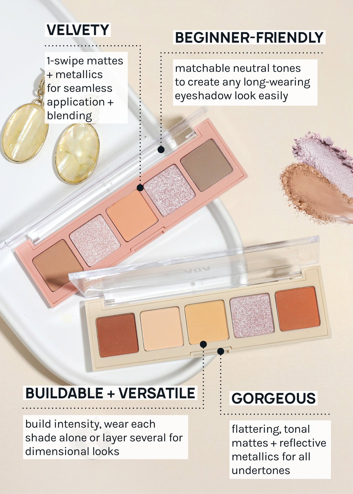 AOA Mini Sweethearts 5-Color Eyeshadow Palette