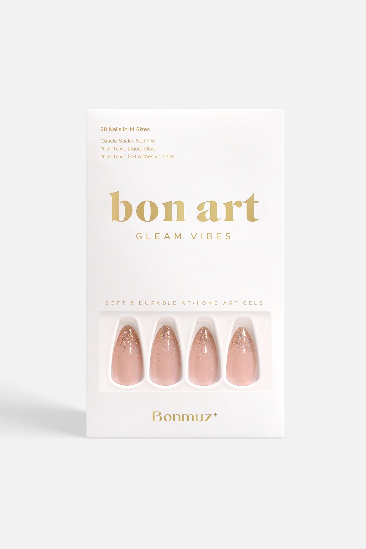 Bonmuz - Golden Prosperity | Soft & Durable Press-On Nails