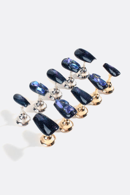 Bonmuz - Sapphire Stardust | Pro Handmade Gel Nails