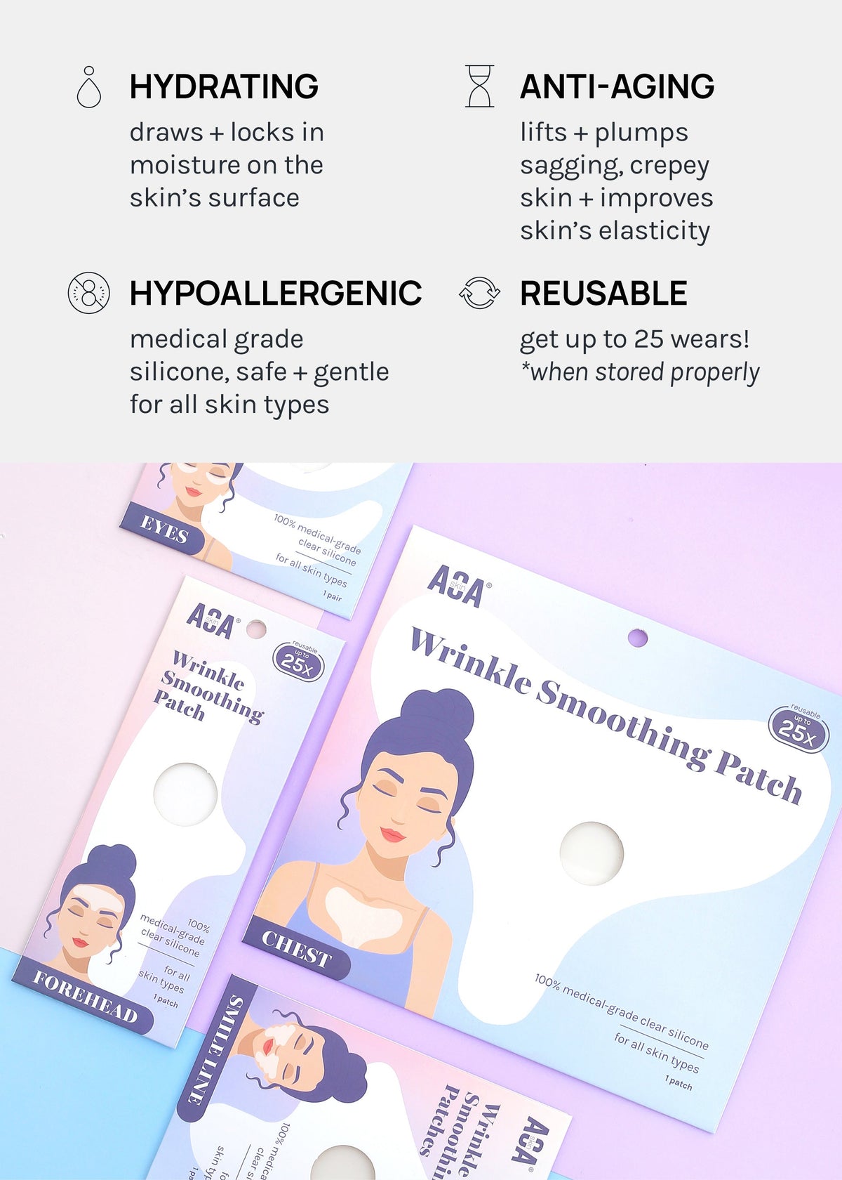 AOA Skin Wrinkle Smoothing Patch – Chest