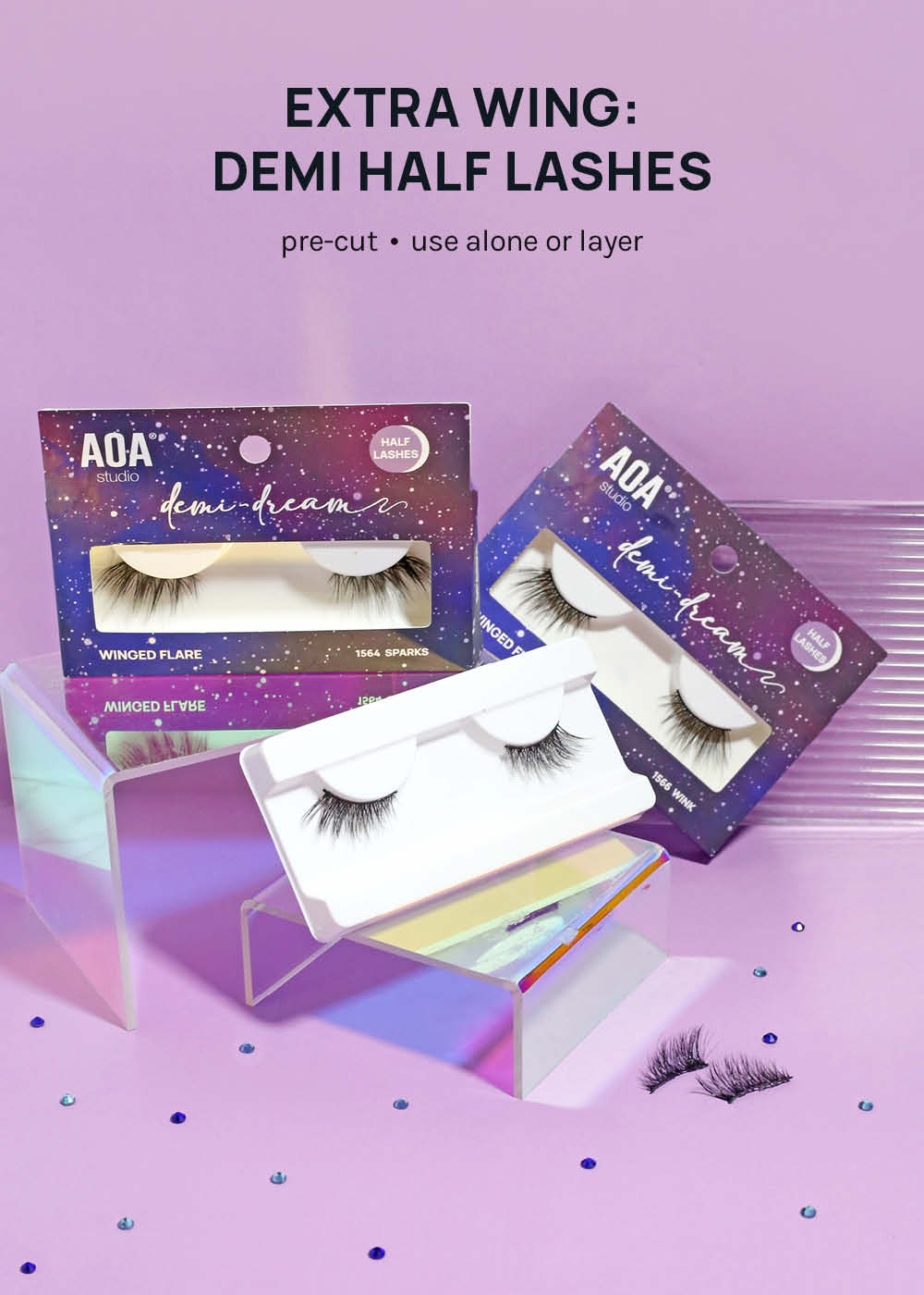 Demi-Dream Half Lashes – Subtle