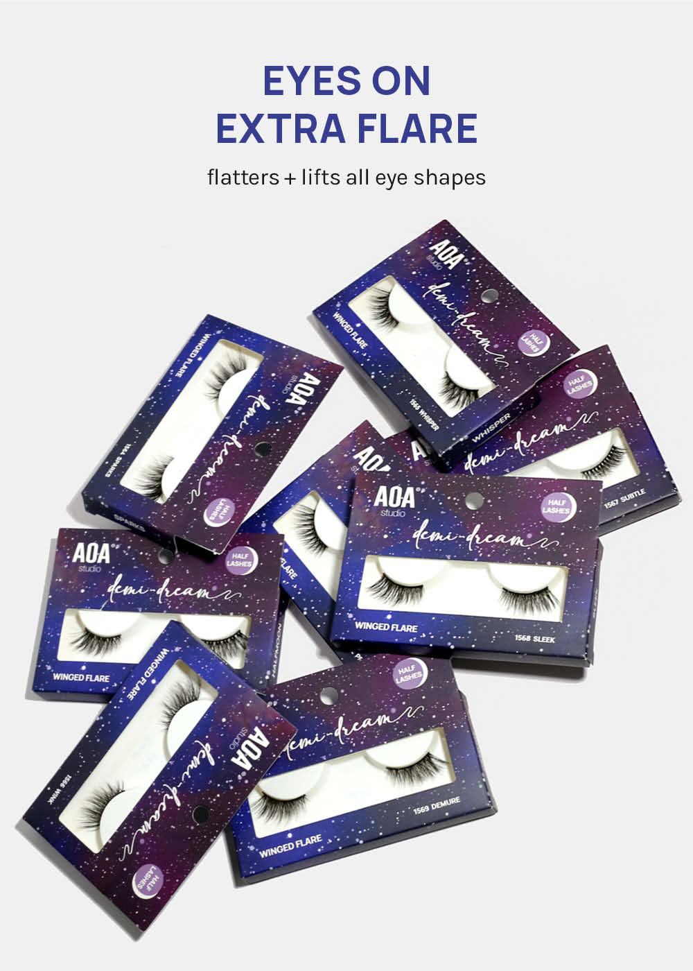 Demi-Dream Half Lashes – Peekaboo