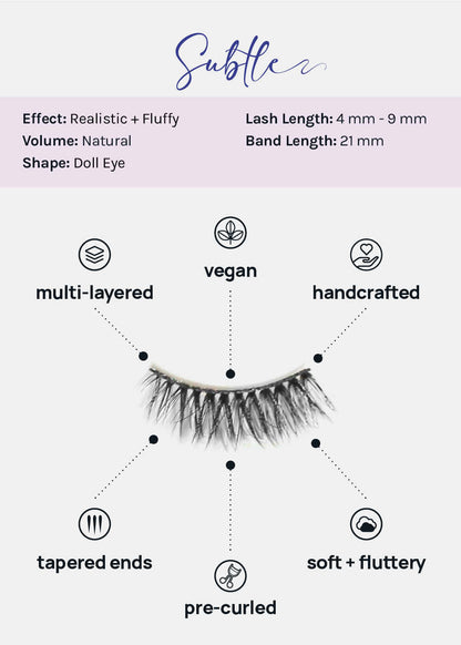 Demi-Dream Half Lashes – Subtle