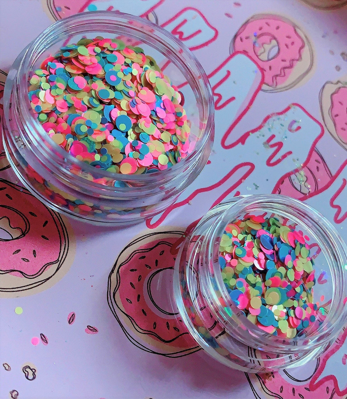 Inked Doll Cosmetics - DIPPIN' DOTS *UV* Festival GlamDoll Glitter Confetti