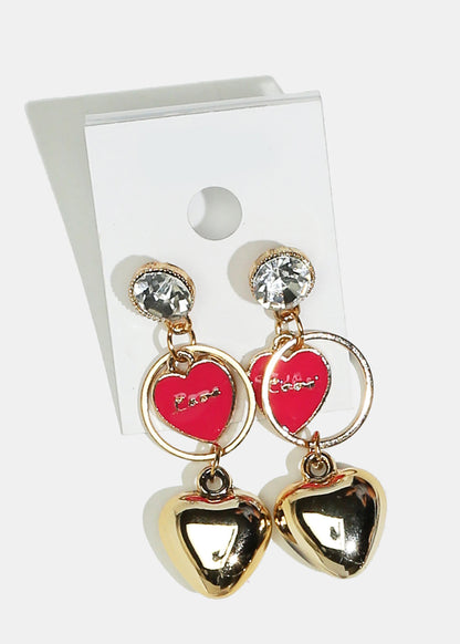 Heart Dangle Earrings