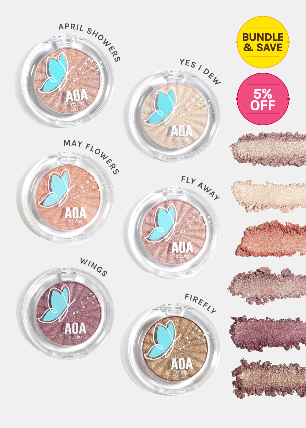 AOA Fly with Me Shimmer Eyeshadows