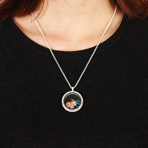 Heart Bulls Eye Locket Charm