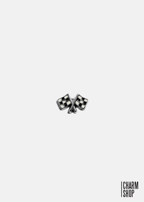 Checkered Flag Locket Charm