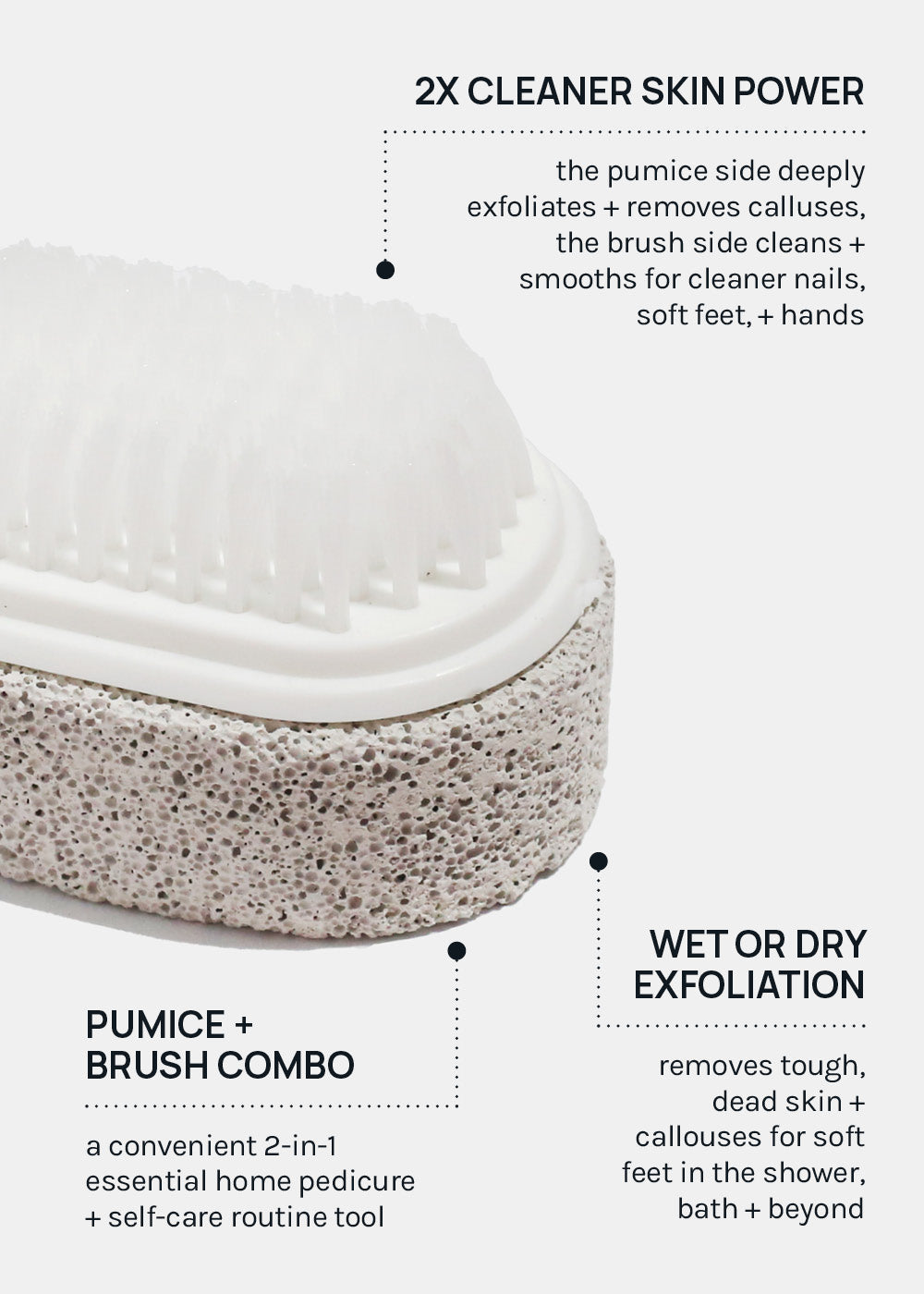 AOA Pumice Stone with Brush