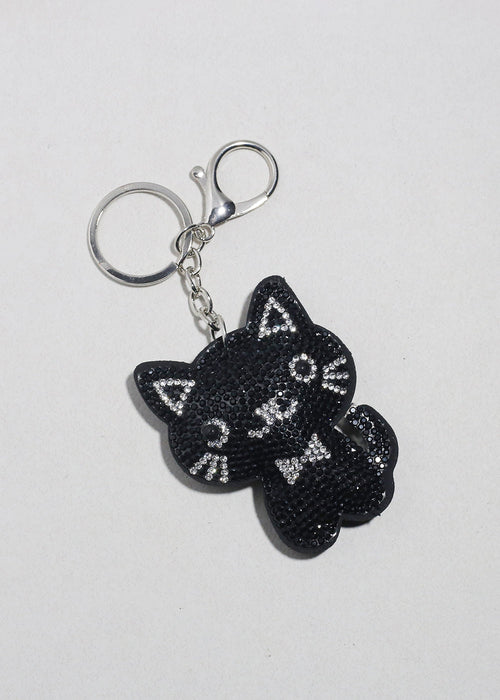Glam Kitty Sparkle Bag Charm