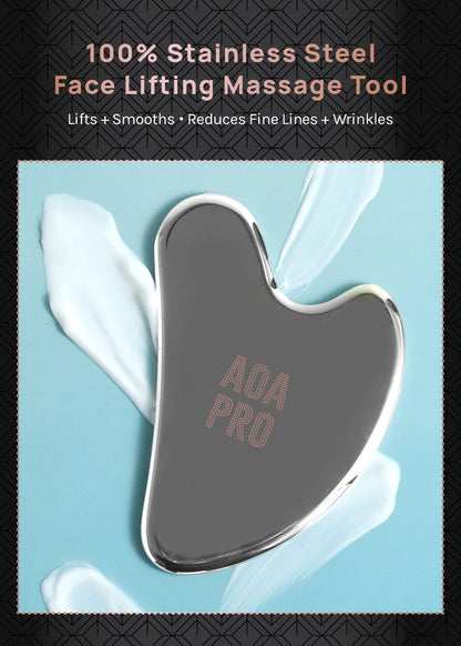 AOA Pro Stainless Steel Gua Sha Face Massager