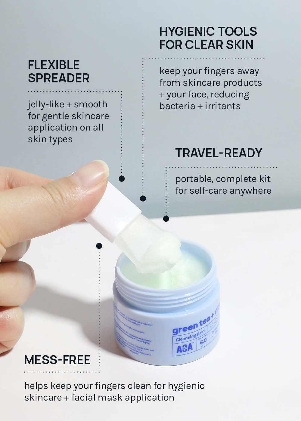 AOA Travel Silicone Mask Applicator Set