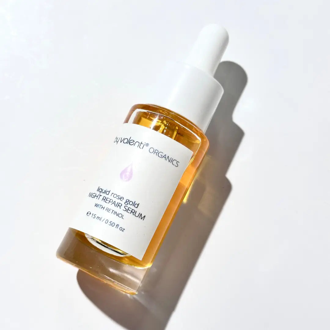 by valenti® - Liquid Rose Gold with Retinyl palmitate + CoQ10 + Tetrahexyldecyl ascorbate + Olive squalane