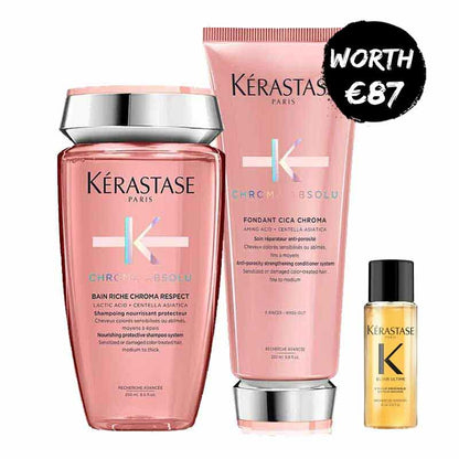 Kérastase Chroma Absolu Hydrating Duo For Fine To Medium Hair With FREE Elixir Ultime Oil