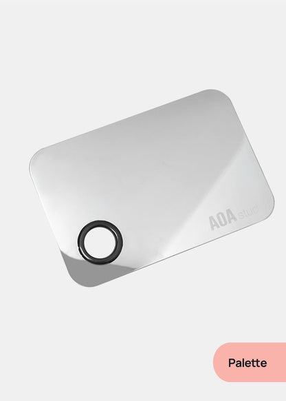 A+ Stainless Steel Mixing Palette and Spatula