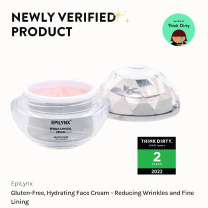 EpiLynx - Vegan EpiSilk, Crystal Wrinkle Smoothing Face Cream - Intense Brightening and Firming Wrinkle Fix for Sensitive Skin